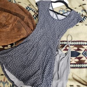 Cross Back Sundress Floral Flowy